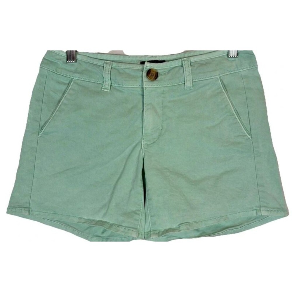 American Eagle Shorts Midi Stretch Chinos Mint Green 5” Inseam Women’s Size 2